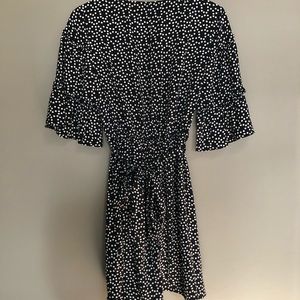 Black and white polka dot dress